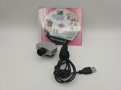 OEM Sony PlayStation 2 PS2 Eye Toy Camera Silver SCEH-0004 EyeToy + Game Disc