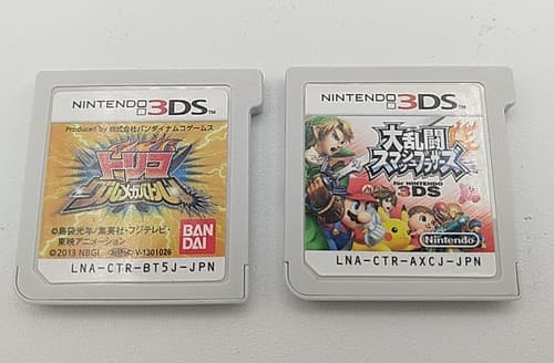 Nintendo 3DS Japanese 2 Game LOT - Super Smash Bros & Toriko Kitchen Battle