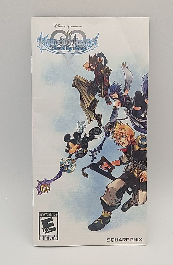 Kingdom Hearts: Birth by Sleep (Sony PSP, 2010) MANUAL ONLY