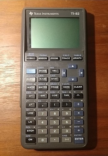 Texas Instruments TI-82 Graphing Calculator W/ Cover Tested & Working